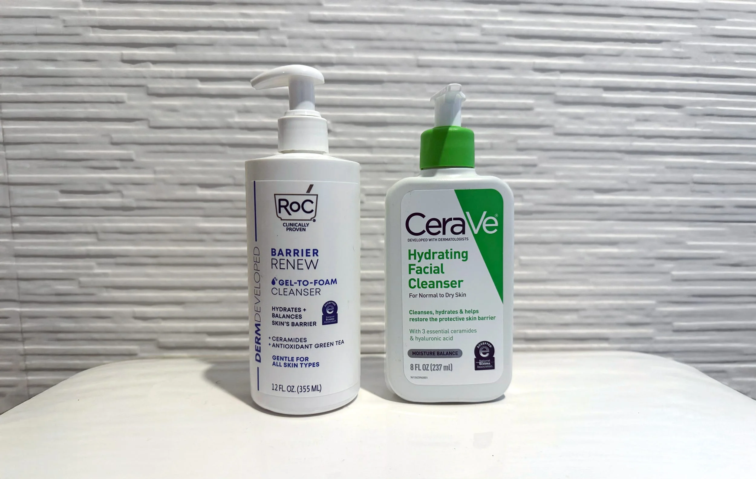 A Comprehensive Comparison of CeraVe Hydrating and RoC Barrier Renew Cleansers for Dry Skin