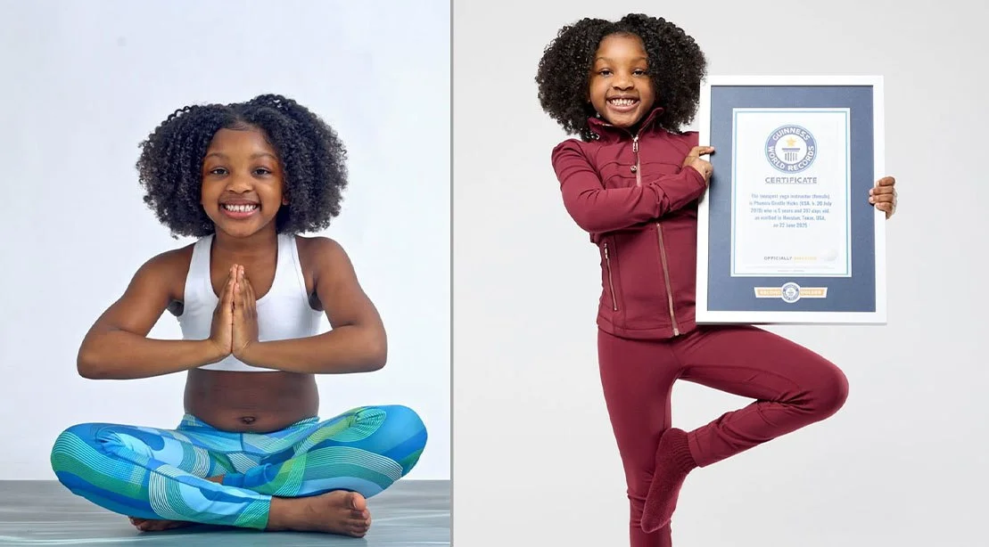 Phoenix Giselle Becomes the Youngest Certified Yoga Instructor at Just 5 Years Old