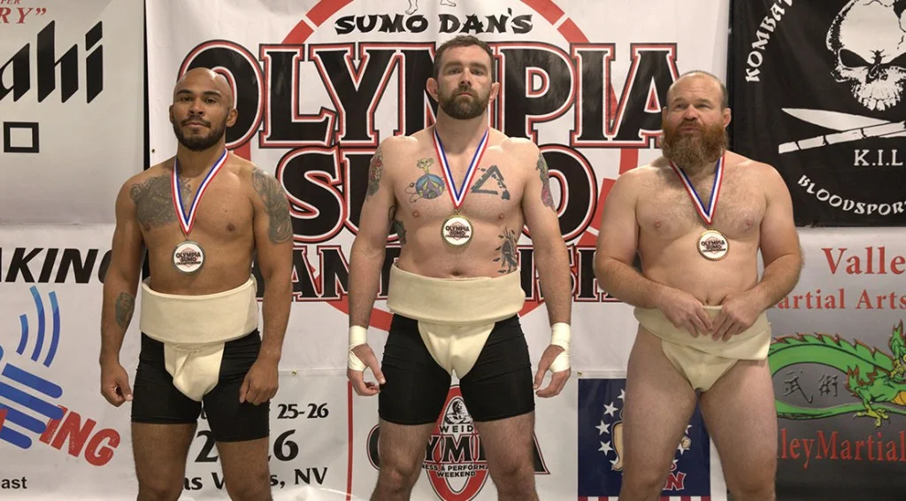 Sumo Dan's sumo competitors winner at the 2026 Olympia Expo