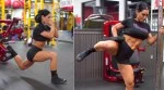 “FitQueen” Anita Herbert demonstrating her Legs and Glutes Workout