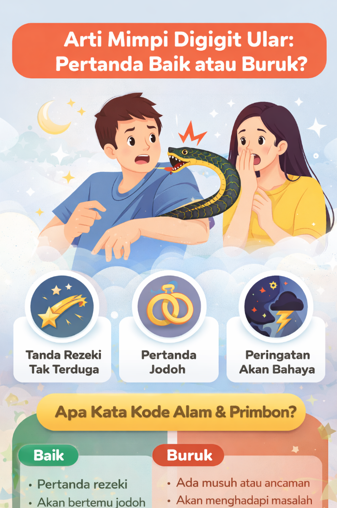 arti mimpi digigit ular