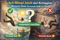 arti mimpi jatuh