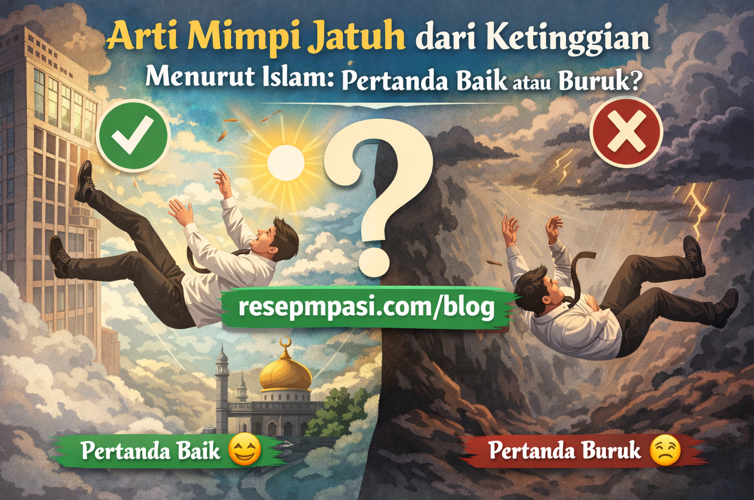 arti mimpi jatuh