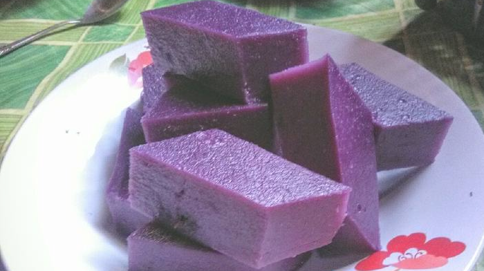 Puding ubi ungu cemilan mpasi 7 bulan