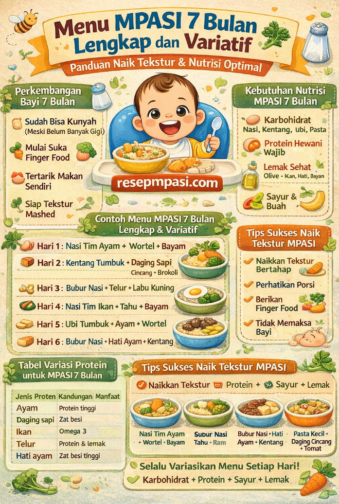 menu mpasi 7 bulan