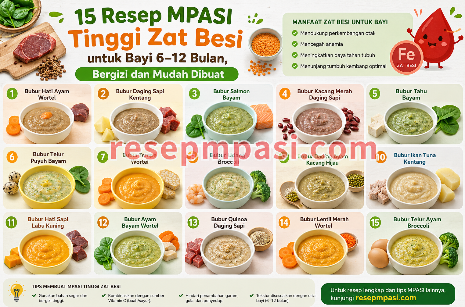 Resep MPASI Tinggi Zat Besi